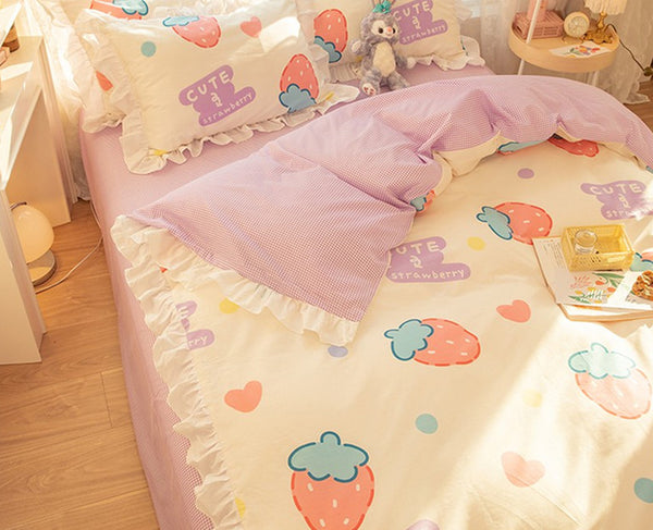 Cute Strawberry Bedding Set PN3522