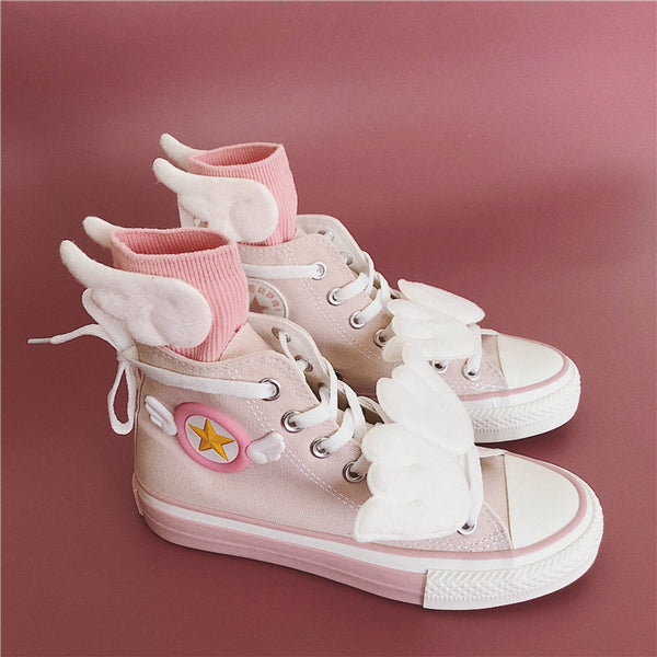 Fashion Sakura Canvas Shoes And Socks PN1963