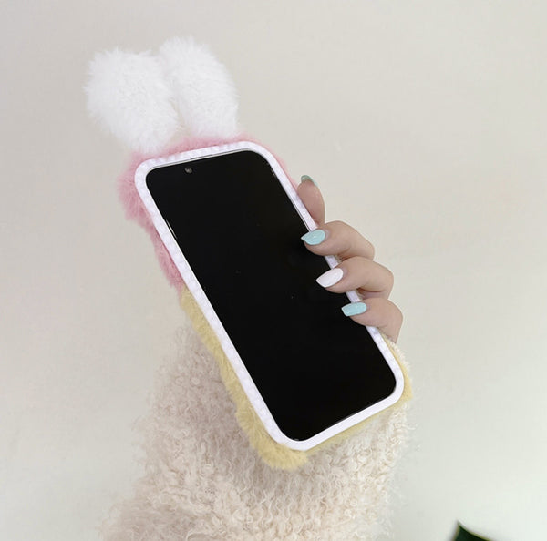 Lovely Rabbit Ears Phone Case for iphone 11/11pro max/12/12pro/12pro max/13/13pro/13pro max/14/14pro/14plus/14pro max PN5394