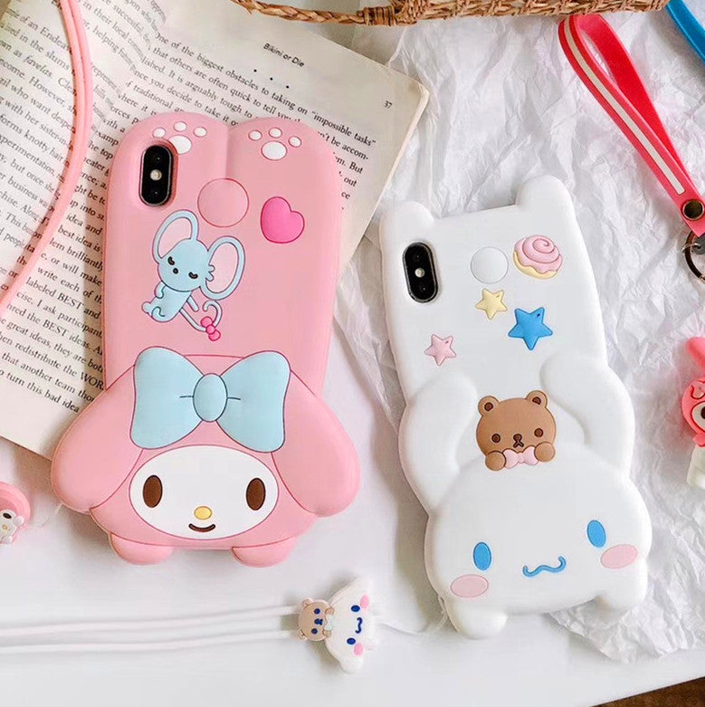 Cinnamoroll And Melody Phone Case for iphone 6/6s/6plus/7/7plus/8/8P/X/XS/XR/XS Max PN1865
