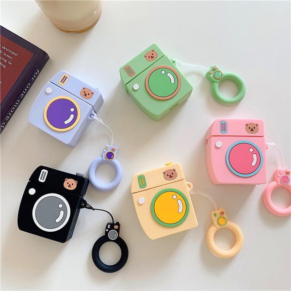 Camera Bear Airpods Case For Iphone PN1297