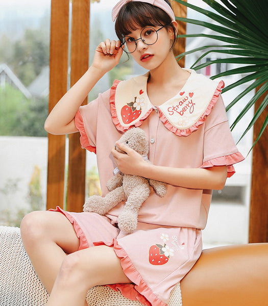 Fashion Strawberry Pajamas Suits PN3859