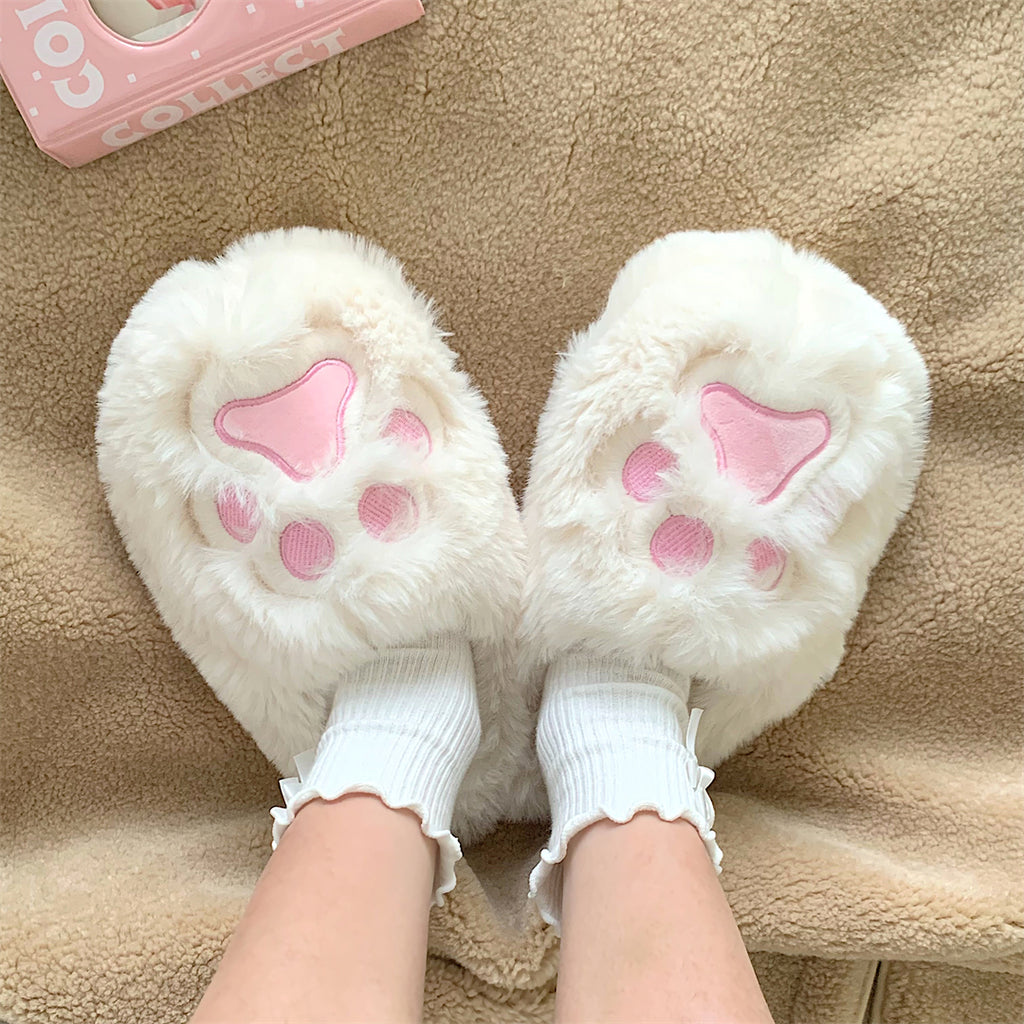 Amazon.com | Fuzzy Bear Feet Paw Slippers for Women & Men, Big Foot,  Monster Funny House Shoes for Indoor & Outdoor, Teddy Cute Novelty |  Slippers