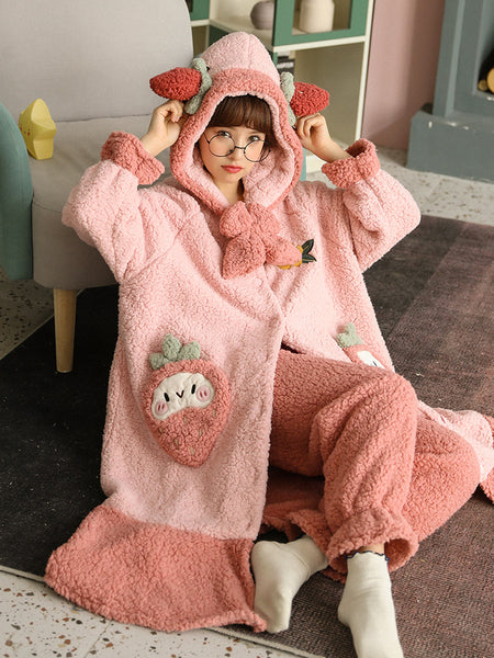 Sweet Strawberry Winter Pajamas PN4486