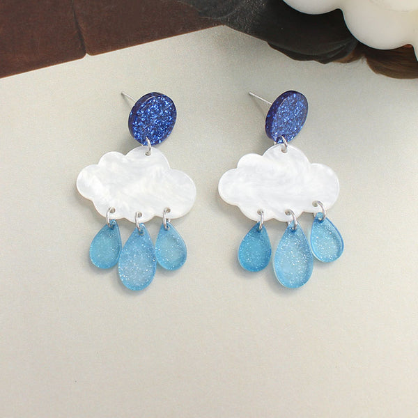 Blue Cloud Earrings/Clips PN4810