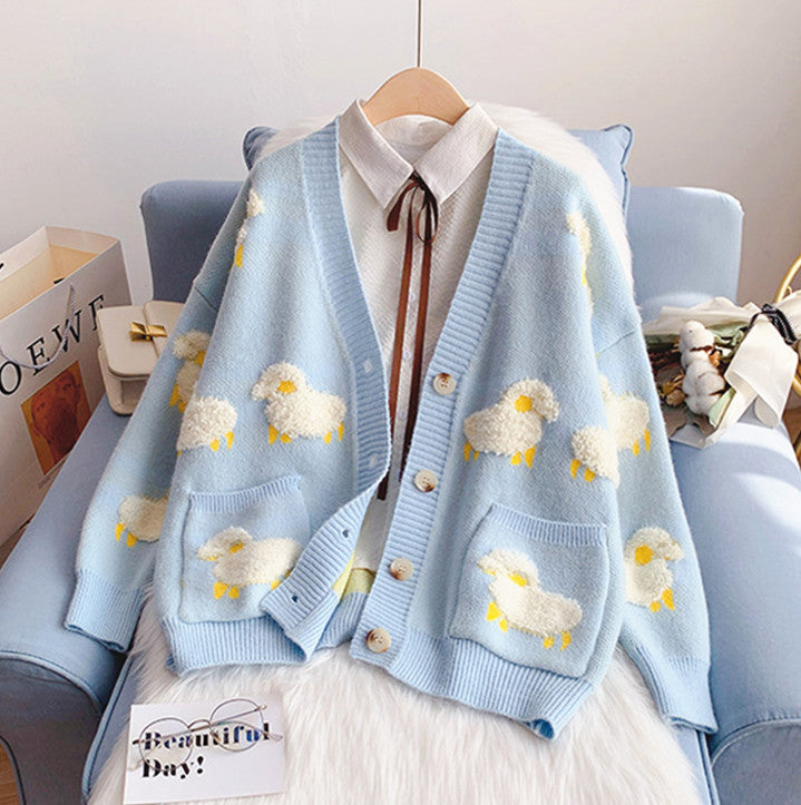 Cute Sheep Sweater Coat PN4202