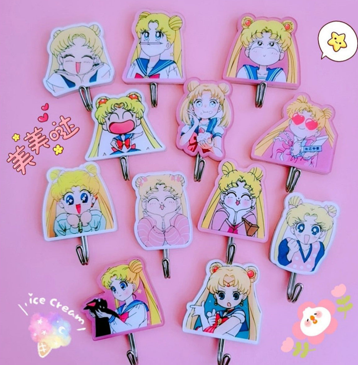 Cute Sailormoon Hook Set PN4631