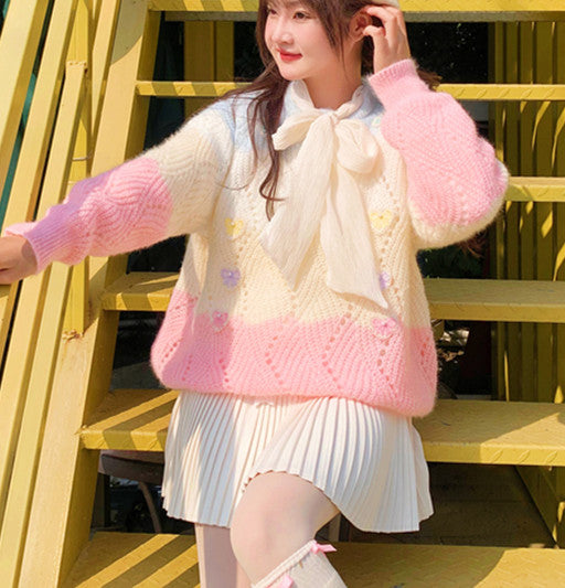 Fashion Colorful Girls Sweater PN5689
