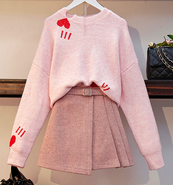 Fashion Sweater And Skirt  PN1009