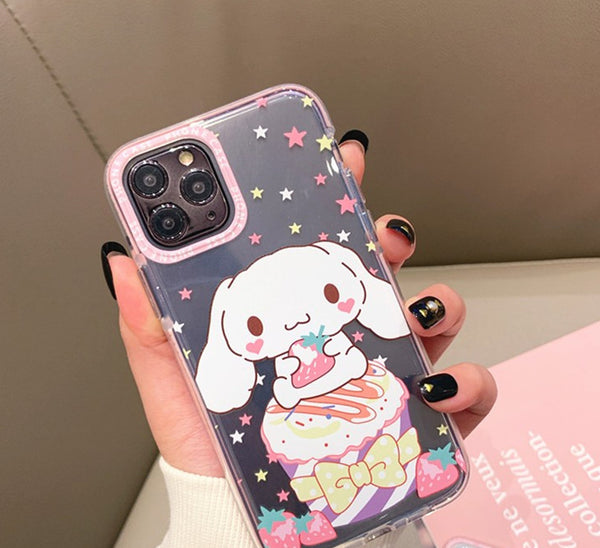 Lovely Cinnamoroll Phone Case for iphone 7/7plus/8/8P/X/XS/XR/XS Max/11/11pro/11pro max PN2283