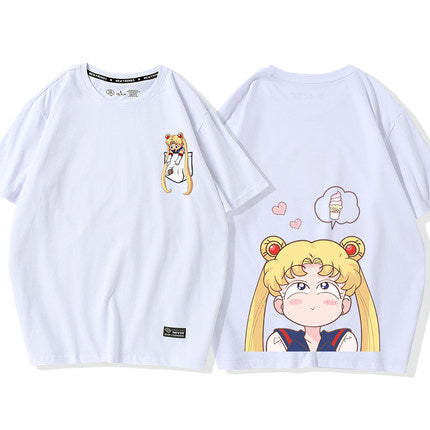 Kawaii Loose Sailormoon Sisters Tshirt PN1252