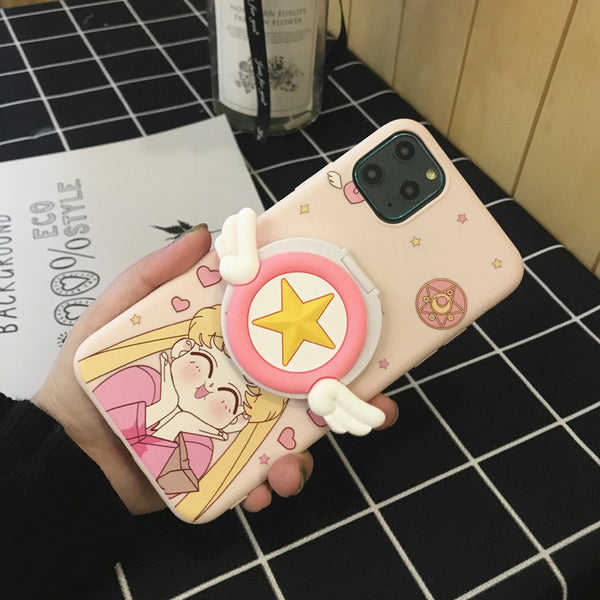 Cartoon Sailormoon Phone Case for iphone 6/6s/6plus/7/7plus/8/8P/X/XS/XR/XS Max/11/11pro/11pro max PN3203