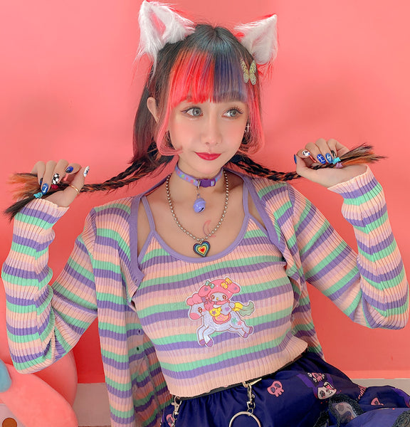 Fashion Anime Sweater Set PN4339