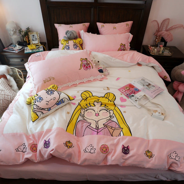 Cartoon Sailormoon Bedding Set PN3345