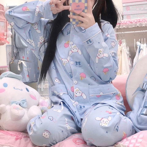 Cute Anime Pajamas Suits Set PN4338