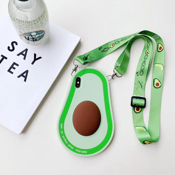 Lovely Avocado Phone Case for iphone 6/6s/6plus/7/7plus/8/8P/X/XS/XR/XS Max PN1739