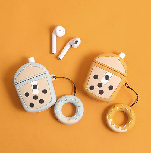 Cute Bubble Tea Bottle Airpods Case For Iphone PN2010
