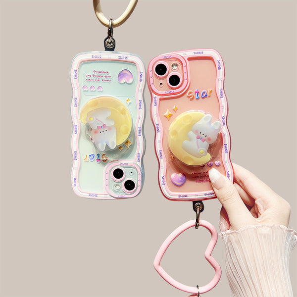 Lovely Rabbit Phone Case for iphone 7plus/8P/X/XS/XR/XS Max/11/11pro/11pro max/12/12mini/12pro/12pro max/13/13mini/13pro/13pro max/14/14pro/14max/14pro max PN5279