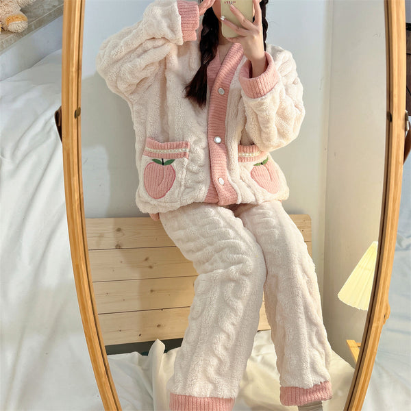 Fashion Peach Winter Pajamas PN4575