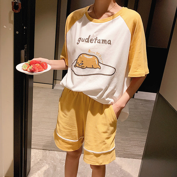 Kawaii Gudetama Pajamas Suits Set PN1624