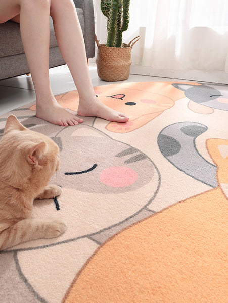 Lovely Cats Round Mat PN3159