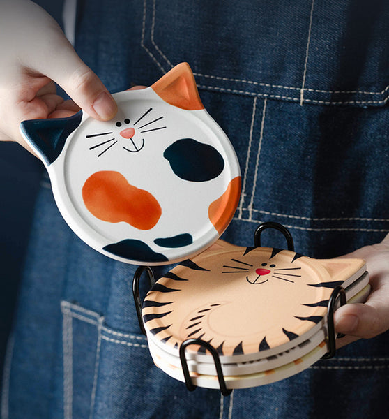 Lovely Cat Cup Mat Coaster PN4523