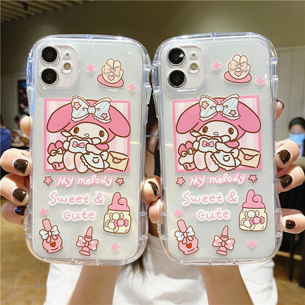 Kawaii Girls Phone Case for iphone 6/6s/6plus/6splus/7/7plus/8/8plus/X/XS/XR/XS Max/11/11pro/11pro Max/12/12pro/12mini/12pro max/13/13pro/13pro max PN4630