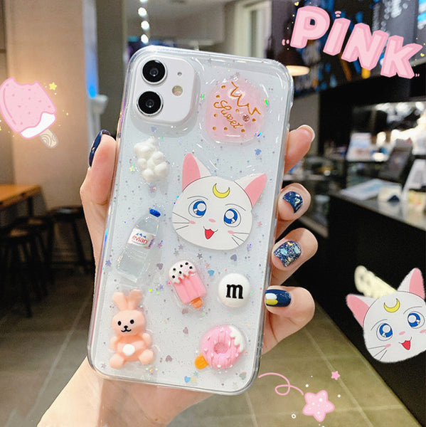 Cute Cat Phone Case for iphone 7/7plus/8/8P/X/XS/XR/XS Max/11/11pro/11pro max PN3210