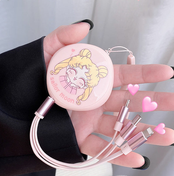 Kawaii Sailormoon Phone USB Charger Cable PN4322