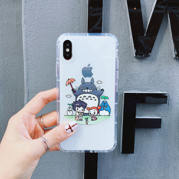 Cute Totoro Phone Case for iphone 6/6s/6plus/7/7plus/8/8P/X/XS/XR/XS Max/11/11pro/11pro max PN2235