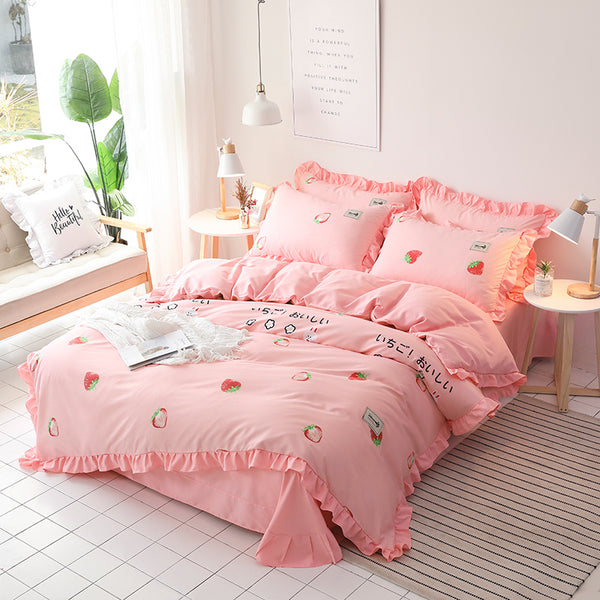 Cute Strawberry Bedding Set PN2779