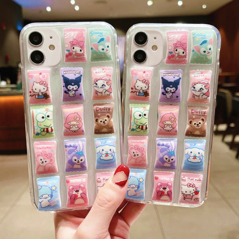 Cartoon Candy Phone Case for iphone 7/7plus/8/8P/X/XS/XR/XS Max/11/11pro/11pro max/12/12mini/12pro/12pro max/13/13mini/13pro/13pro max PN4890