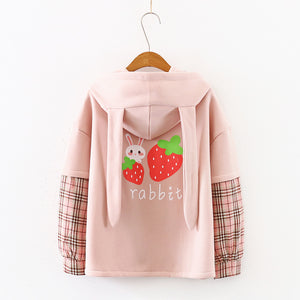 Fashion Rabbit Strawberry Hoodie PN2563