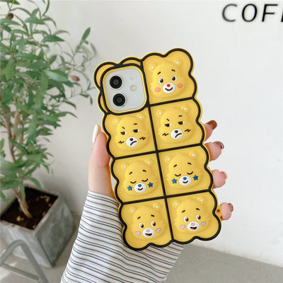 Cute Bears Phone Case for iphone 6/6s/6plus/7/7plus/8/8P/X/XS/XR/XS Max/11/11pro/11pro max/12/12pro/12mini/12pro max PN4227