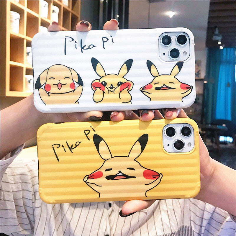 Funny Pikachu Phone Case for iphone 7/7plus/8/8P/X/XS/XR/XS Max/11/11pro/11pro max PN2043