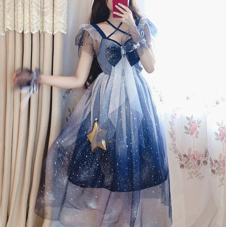 Lolita Stars Lace Dress PN2804