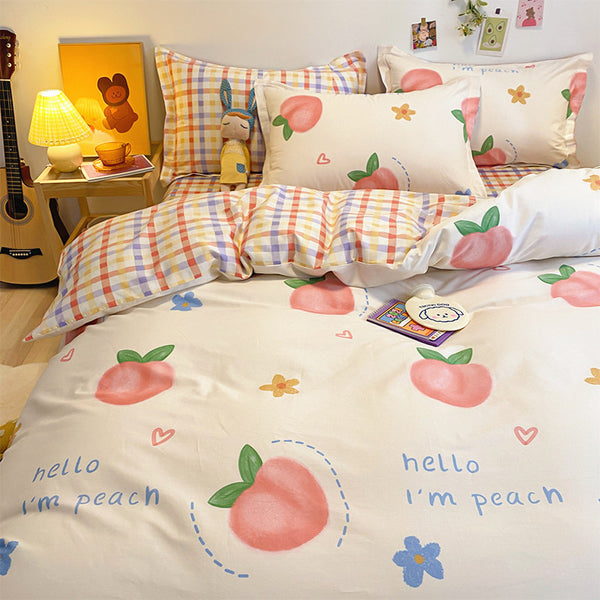 Cute Peach Bedding Set PN3900