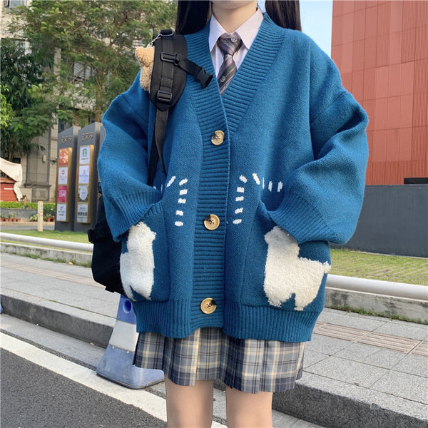 Fashion Sheep Sweater Coat PN3992