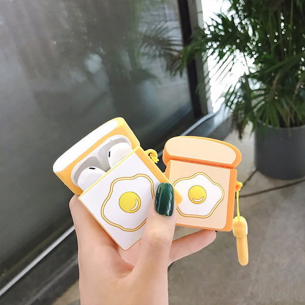 Kawaii Poached Egg Airpods Case For Iphone PN2022