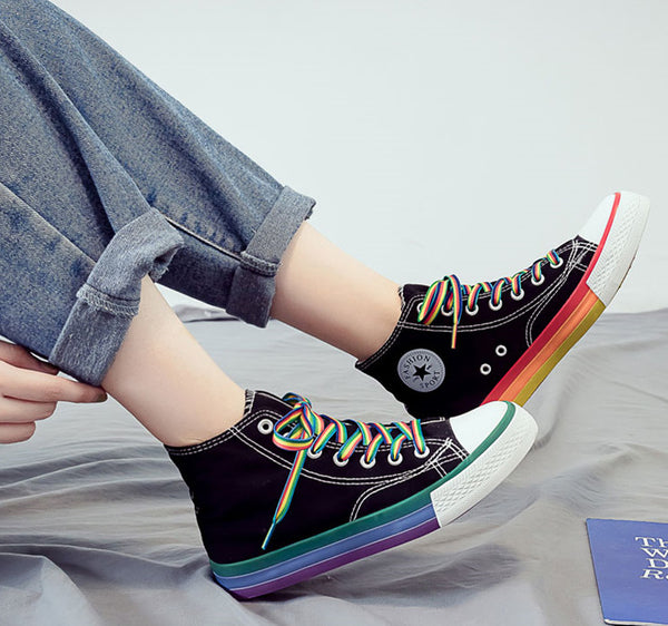 Fashion Rainbow Canvas Shoes PN2698