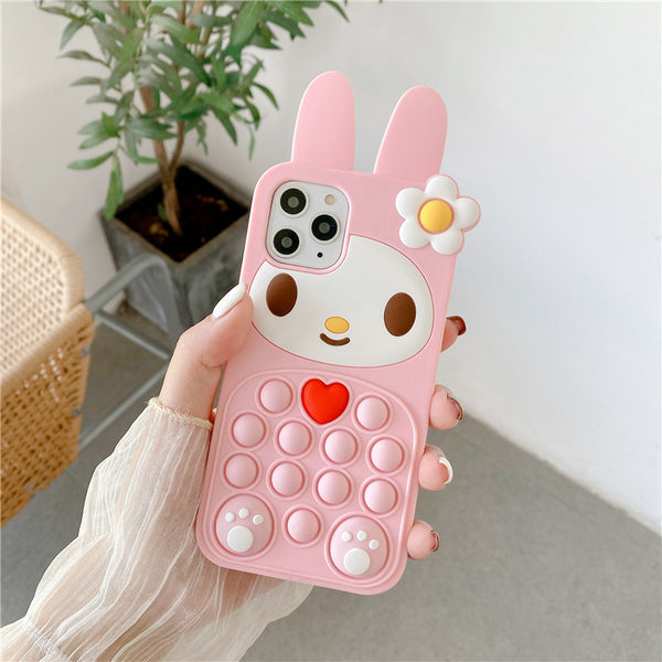 Pink Anime Phone Case for iphone 7/7plus/8/8P/X/XS/XR/XS Max/11/11pro/11pro max/12/12pro/12pro max/12mini PN4113