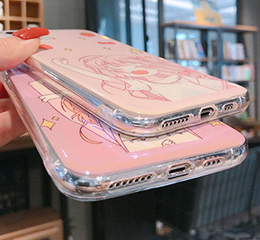 Lovely Sakura Girls Phone Case for iphone 6/6s/6plus/7/7plus/8/8P/X/XS/XR/XS Max/11/11pro/11pro max PN2084