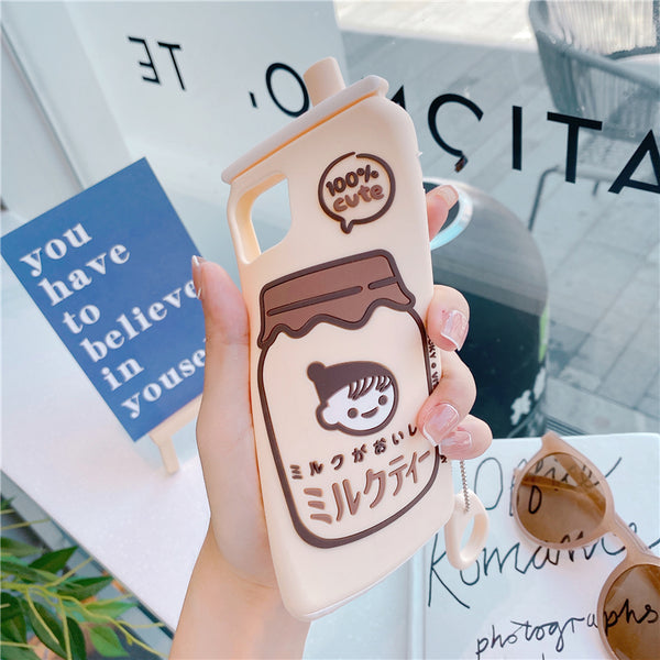 Lovely Milk Phone Case for iphone 7/7plus/8/8P/SE/X/XS/XR/XS Max/11/11pro/11pro max PN3064