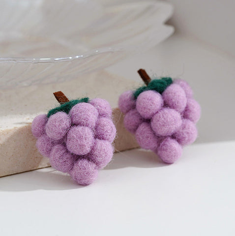 Kawaii Grapes Earrings PN4620