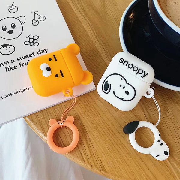 Snoopy and Bear Airpods Case For Iphone PN1529