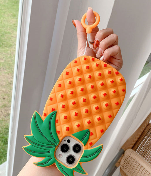 Sweet Pineapple Phone Case for iphone 7/7plus/8/8P/X/XS/XR/XS Max/11/11pro/11pro max/12/12mini/12pro/12pro max/13/13mini/13pro/13pro max PN4997