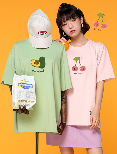 Cherry and Avocado Tshirt PN1291