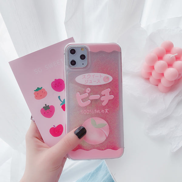 Pink Peach Phone Case for iphone 7/7plus/8/8P/X/XS/XR/XS Max/11/11pro/11pro max PN2674