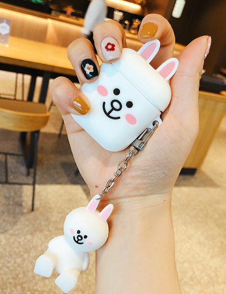 Brown and Cony Airpods Case For Iphone PN1407