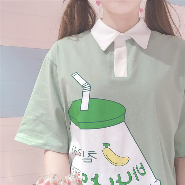 Kawaii Milk Tshirt PN2634